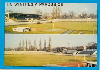 Pohlednice stadion, FC Synthesia Pardubice