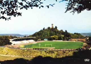 Pohlednice stadion, Forbach, Moselle, La stade