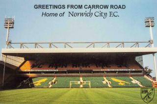 Pohlednice stadion , Greetings from Carrow Road, Norwich City, FC