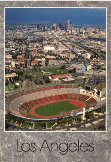 Pohlednice stadion, Los Angeles, Aerial of the Collseum