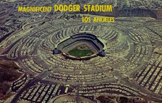 Pohlednice stadión, Magnificent Dodger Stadium Los Angeles