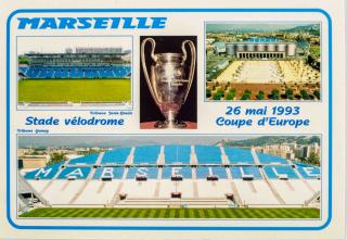 Pohlednice stadion , Marseille, 1993