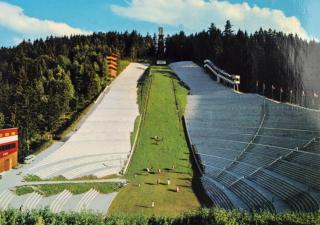 Pohlednice stadión, Olympiaschanze am Bergisel, Innsbruck