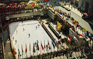 Pohlednice stadión, Rockefeller plaza skating ring