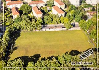 Pohlednice stadion, SK EMĚ Mělník