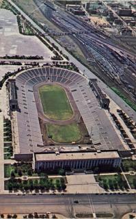 Pohlednice stadión, Soldiers field, Chicago, 1965