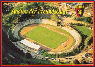 Pohlednice stadion, Stadion der Freundschaft, 1. FC Gera