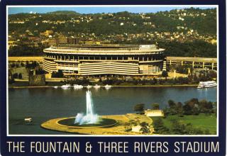 Pohlednice stadion , The fountain, Three Rivers Stadium , 218