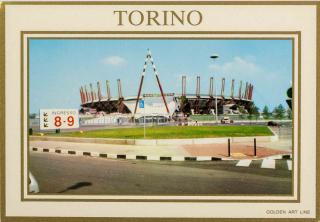 Pohlednice stadion , Torino, Stadio des Alpes