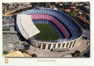 Pohlednice stadión VF, Barcelona, El Camp Nou