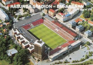 Pohlednice stadión VF , Rasunda Stadion -EM - Arenan