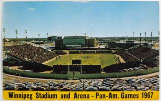 Pohlednice stadion, Winnipeg, Stadium, Pan-Am, Games,1967