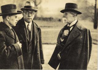 Pohlednice - T.G.M s Wintrem s Stvínem, 1928