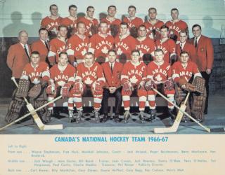 Pohlednice velká, Canadas National hockey team, 1966-67