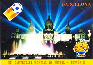 Pohlednice XII Campeonato Mundial de futbol, Espana, Barcelona, 82