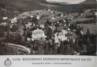 Pohlednice  - XXXII. šestidenní motocyklová soutěž, Špindlerův mlýn III