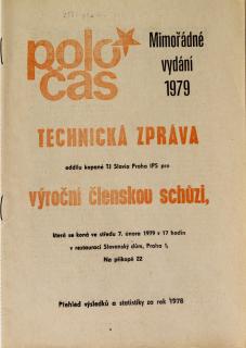 POLOČAS SLAVIA - mimořádné vydání 1979