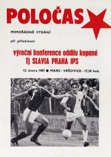 POLOČAS SLAVIA - mimořádné vydání 1986