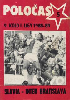 Poločas Slavia Praha IPS  vs. Inter Bratislava 1988 89 (5)