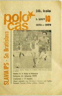 Poločas, Slavia Praha IPS   vs. Slovan Bratislava 1978-79