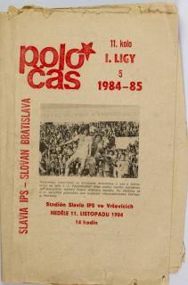 Poločas Slavia Praha IPS  vs. Slovan Bratislava 1984 85