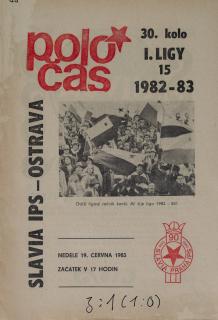 POLOČAS SLAVIA Praha vs. Baník Ostrava 1982 83