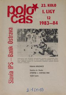 Poločas Slavia Praha vs. Baník Ostrava 1983 84