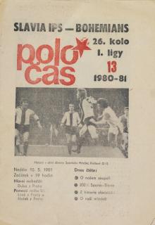 Poločas Slavia Praha vs. Bohemians, 1980 81