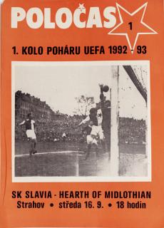 POLOČAS SLAVIA Praha vs. Heart of Midlothian, 1992