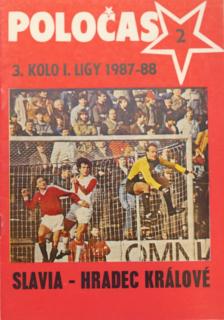 POLOČAS SLAVIA Praha vs. Hradec Králové 1987 88 ( 2 )