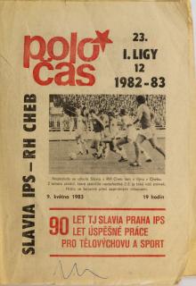Poločas Slavia Praha vs. RH Cheb 1982 83
