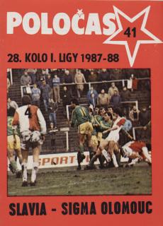 Poločas Slavia Praha vs. Sigma Olomouc, 1987-88