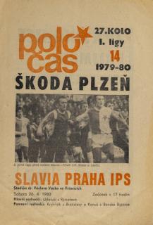 Poločas Slavia Praha vs. Škoda Plzeň, 1979/1980
