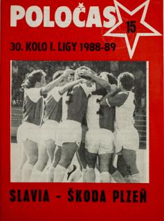 POLOČAS SLAVIA Praha vs. Škoda Plzeň, 1988-89