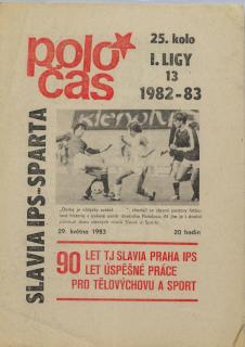 Poločas Slavia Praha vs. Sparta Praha, 1982 83