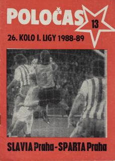 POLOČAS SLAVIA Praha vs. Sparta Praha, 1988/89