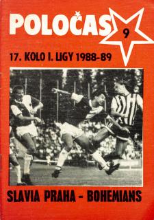 Poločas Slavia  vs. Bohemians Praha, 1988 89