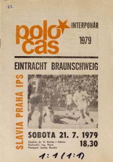 POLOČAS SLAVIA  vs. Eintracht Braunscweig,  INTERPOHÁR 1979