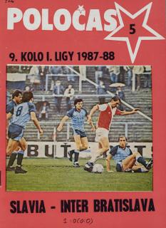 Poločas SLAVIA  vs. INTER Bratislava 1987 88