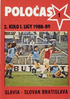 Poločas Slavia   vs. Slovan Bratislava 1988 89