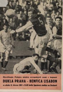 Porgram PMEZ, Dukla Praha vs.  Benfica Lisabon, 1963