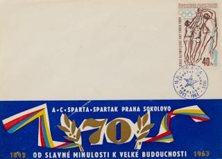 Příležitostní obálka AC Sparta, Spartak Praha Sokolovo, 1893-1963