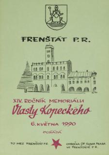 Program, 14. ročník memoriálu Vlasty Kopeckého, 1990