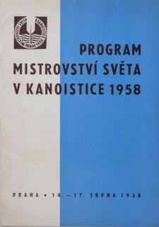 Program a vylosování MS Kanoistika, 1958