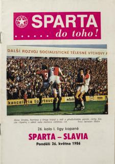 Program AC Sparta Praha vs. SK Slavia Praha, 1986 II