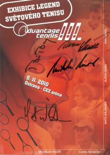 Program, Advanatage tennis!!!, 2010, podpisy