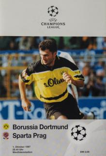 Program  Borussia Dortmund vs. AC Sparta Praha,1997