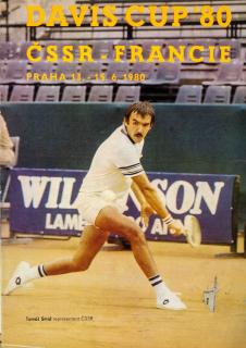 Program  ČSSR-Francie, Centrální tenisový dvorec Praha, 1980