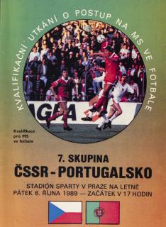 Program  ČSSR v. Portugalsko, 1989