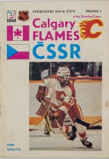 Program  ČSSR vs. Calgary Flames, 1989